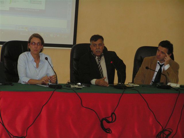 La Directora con representantes del Gobierno Marroquí y de la ONU 
