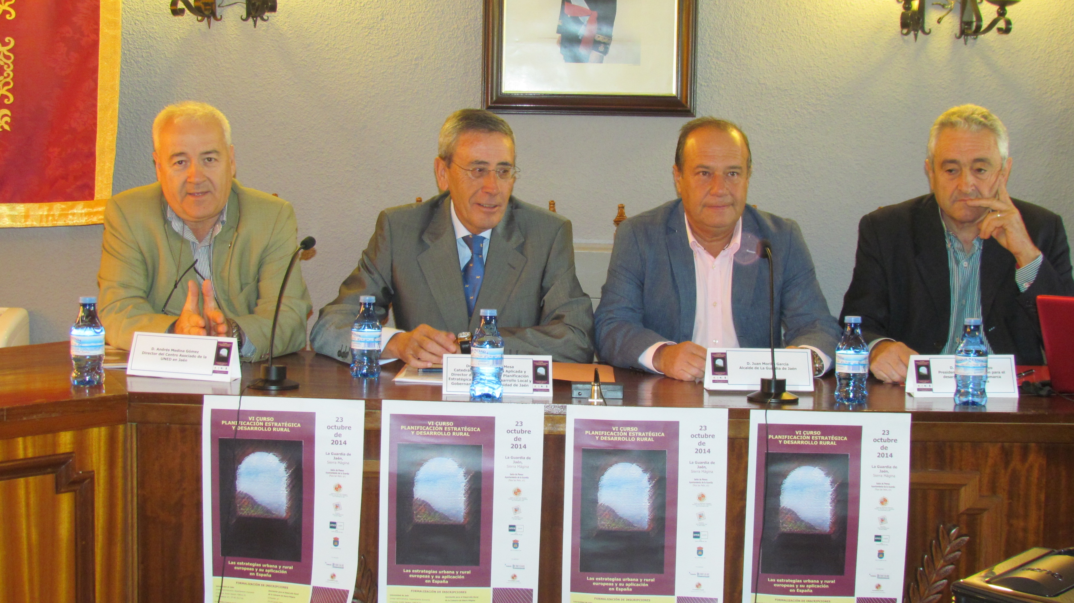 Mesa inaugural. Andrés Medina, Antonio Martín Mesa, Juan Morillo y José Rubio